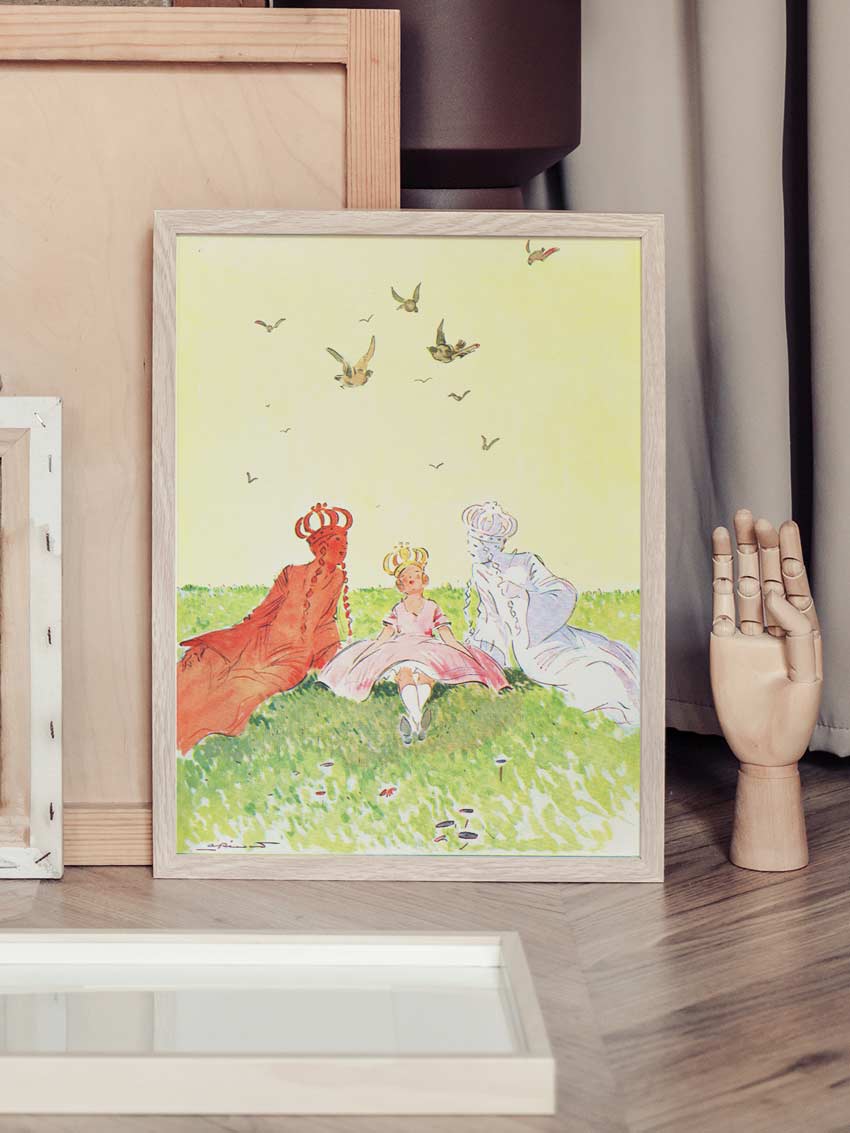 Affiche d'art "Alice et les reines"
