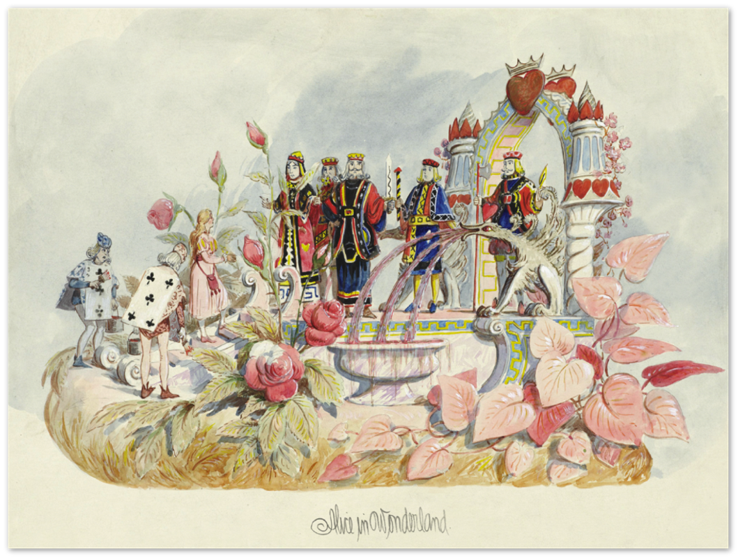Affiche d'art Krewe of Proteus : Alice in Wonderland