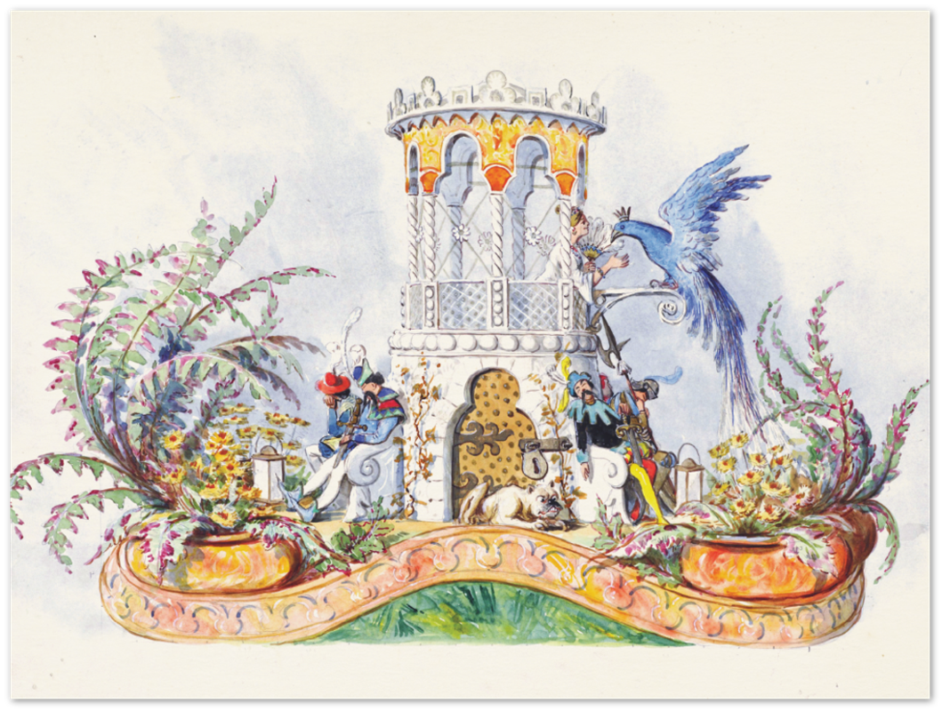Affiche d'art "L'oiseau bleu"