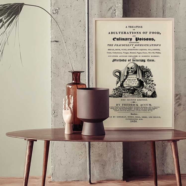 Affiche d'art Culinary poisons - Illustrateur inconnu - Les vilaines curiosités