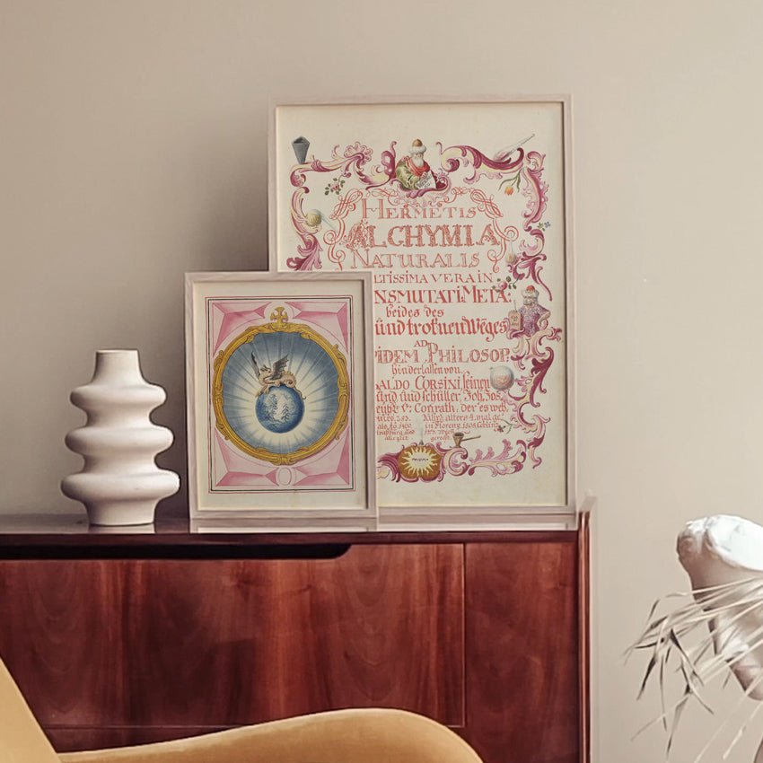 Affiche d'art Étape du processus alchimique - Illustrateur inconnu - Les vilaines curiosités