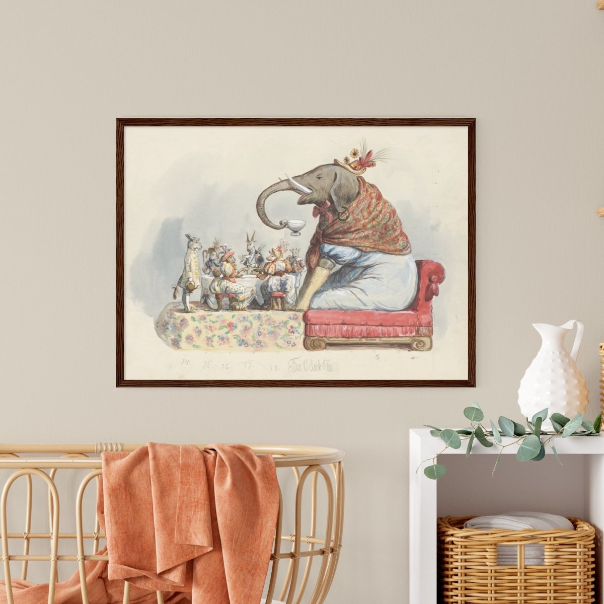 Affiche d'art : five o clock tea - Carlotta Bonnecaze - Les vilaines curiosités