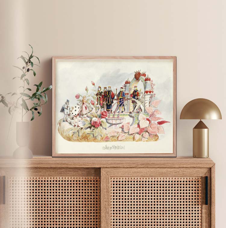 Affiche d'art Krewe of Proteus : Alice in Wonderland - Bror Anders Wikström - Les vilaines curiosités