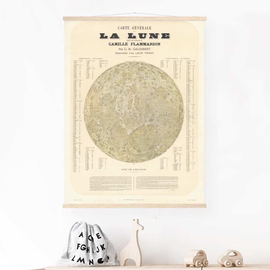 Affiche d'art : La lune en 1887 - Léon Fenet - Les vilaines curiosités