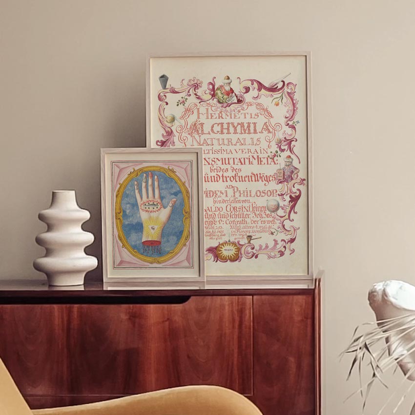 Affiche d'art La main alchimique - Illustrateur inconnu - Les vilaines curiosités