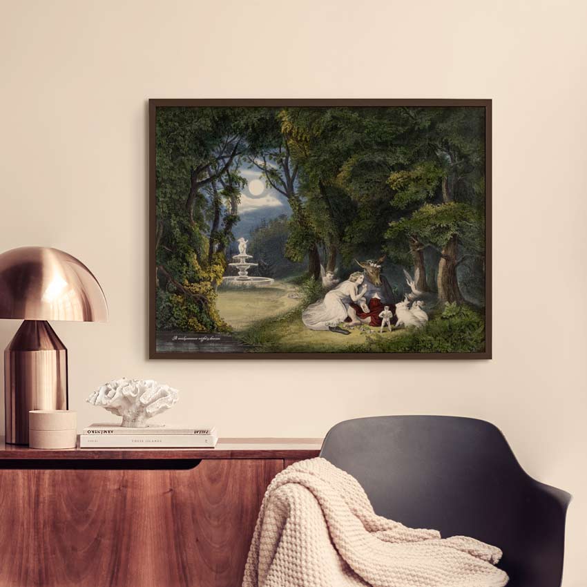 Affiche d'art Midsummer night's dream - Currier & Ives - Les vilaines curiosités