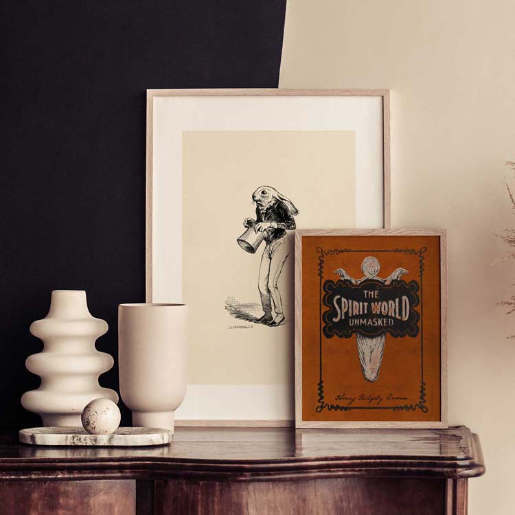 Affiche d'art The Spirit World Unmasked - Illustrateur inconnu - Les vilaines curiosités