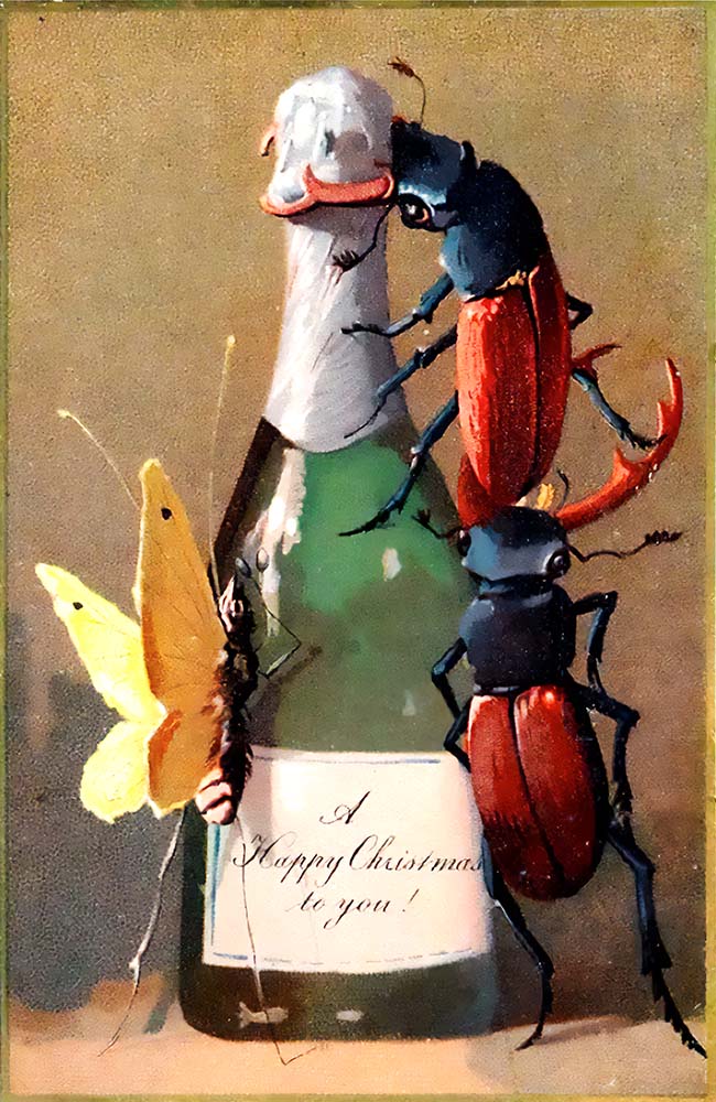 Cartes de noël creepy - illustrations HD gratuites - Illustrateur inconnu - Les vilaines curiosités