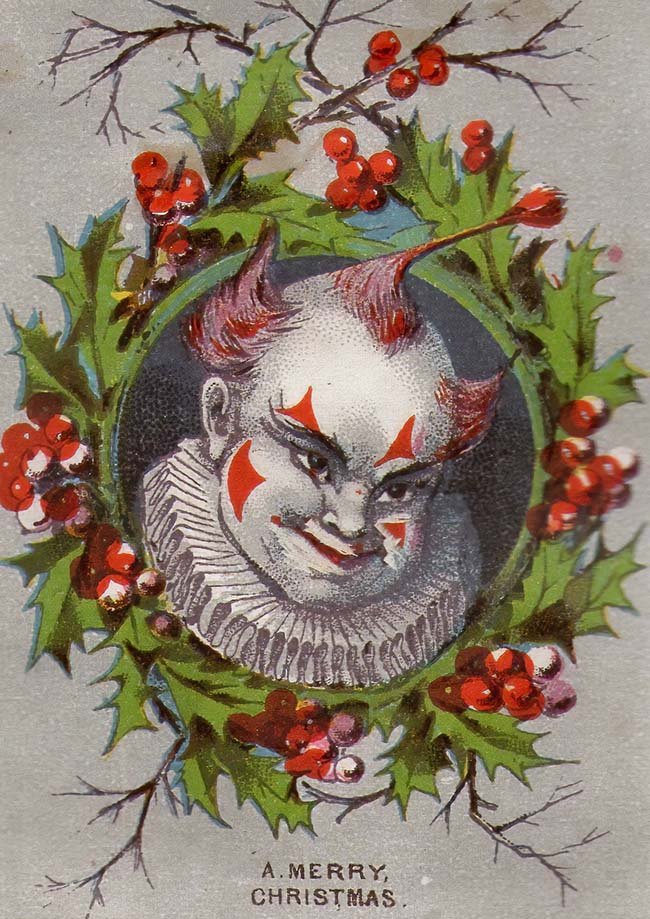 Cartes de noël creepy - illustrations HD gratuites - Illustrateur inconnu - Les vilaines curiosités
