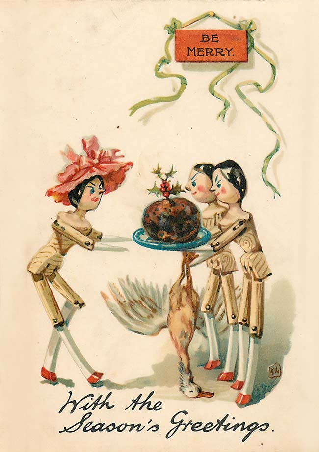 Cartes de noël creepy - illustrations HD gratuites - Illustrateur inconnu - Les vilaines curiosités