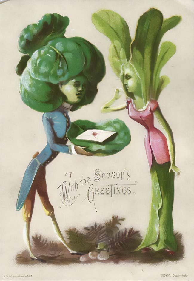 Cartes de noël creepy - illustrations HD gratuites - Illustrateur inconnu - Les vilaines curiosités