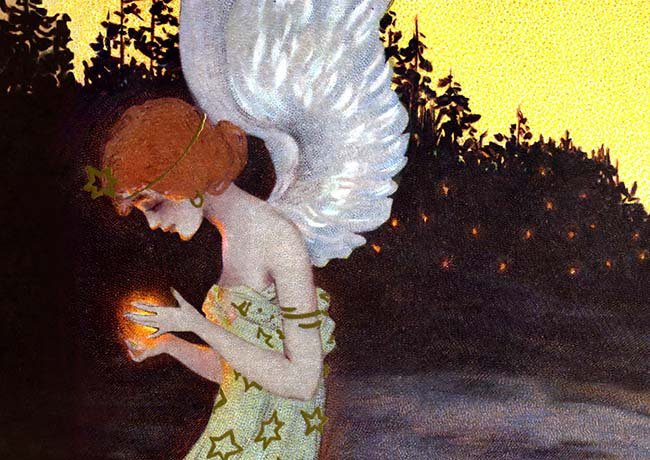 Cartes de Noël de Raphael Kirchner - illustrations HD gratuites - Raphael Kirchner - Les vilaines curiosités