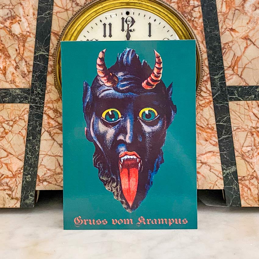 Cartes Gruss Vom Krampus (lot de 10) - Illustrateur inconnu - Les vilaines curiosités