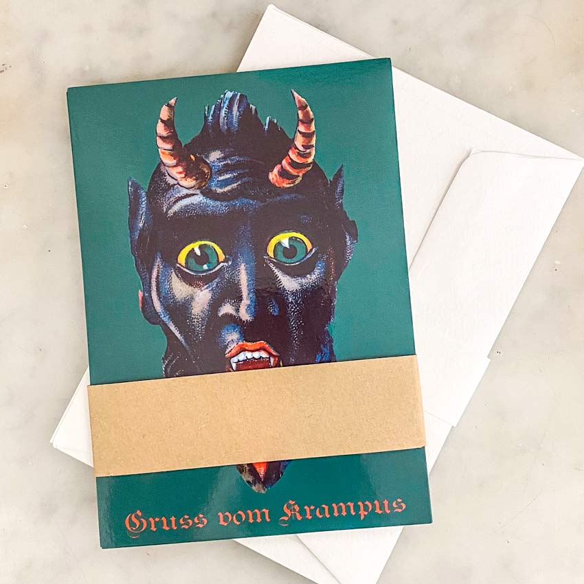 Cartes Gruss Vom Krampus (lot de 10) - Illustrateur inconnu - Les vilaines curiosités