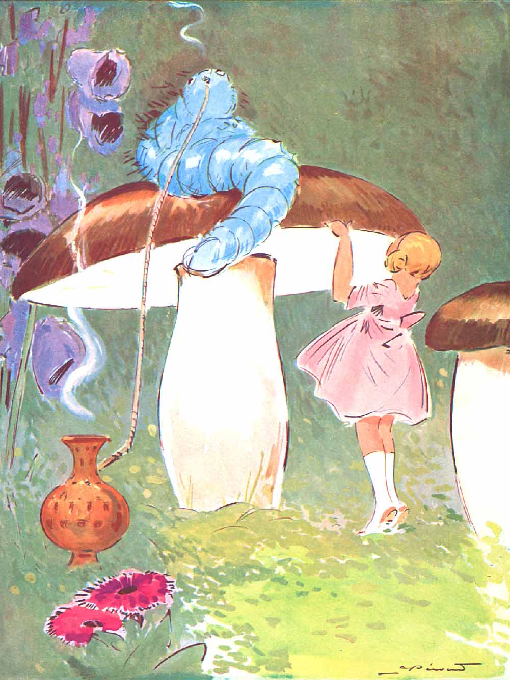 Alice au Pays des Merveilles illustré par Pécoud