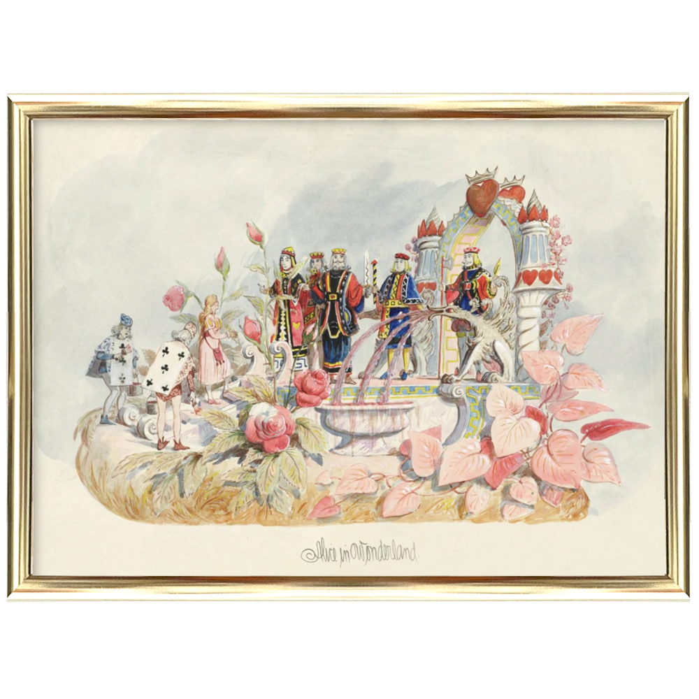 Affiche d'art Krewe of Proteus : Alice in Wonderland
