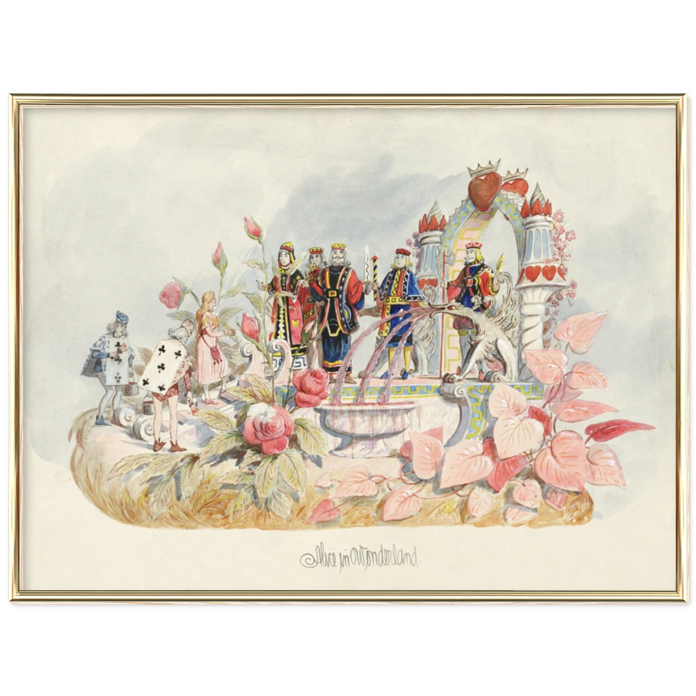 Affiche d'art Krewe of Proteus : Alice in Wonderland