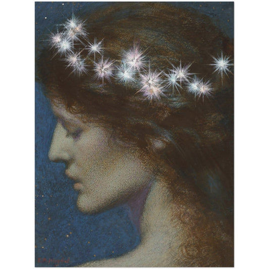 Affiche d'art : Allégorie de la nuit - Edward Robert Hughes - Les vilaines curiosités