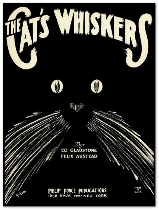 Affiche d'art Cat's Whiskers - Sol wohlman - Les vilaines curiosités