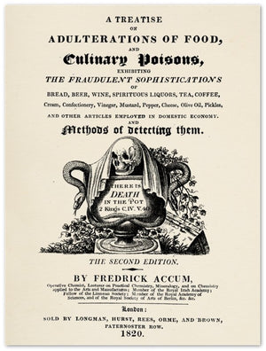 Affiche d'art Culinary poisons - Illustrateur inconnu - Les vilaines curiosités