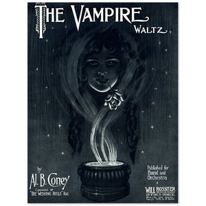 Affiche d'art de The Vampire Waltz - Illustrateur inconnu - Les vilaines curiosités