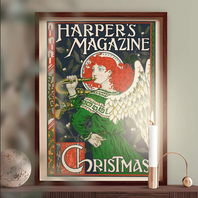 Affiche d'art Harper's Magazine Christmas - Eugène Grasset - Les vilaines curiosités