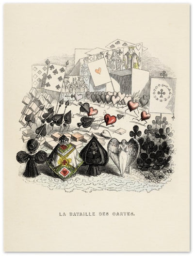 Affiche d'art La bataille des cartes