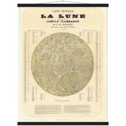Affiche d'art : La lune en 1887 - Léon Fenet - Les vilaines curiosités
