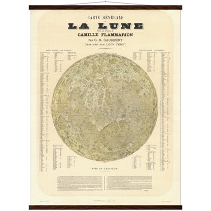Affiche d'art : La lune en 1887 - Léon Fenet - Les vilaines curiosités