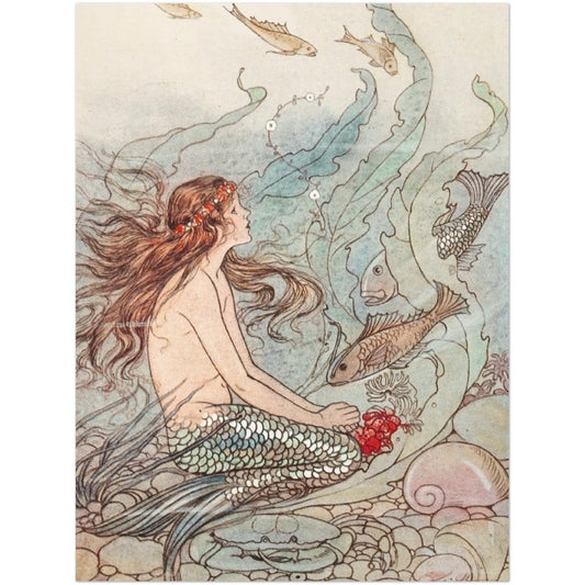 Affiche d'art la petite Sirène - Elenore Plaisted Abbott - Les vilaines curiosités