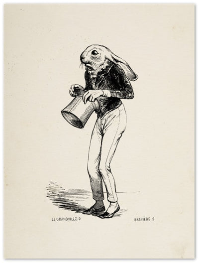 Affiche d'art Pauvre lièvre