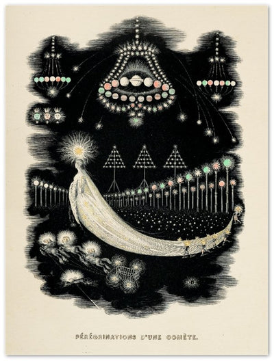 Affiche d'art Pérégrinations d'une comète