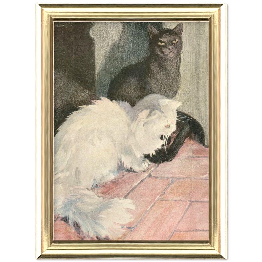 Affiche d'art The book of the cat - Elisabeth Fearne Bonsall - Les vilaines curiosités