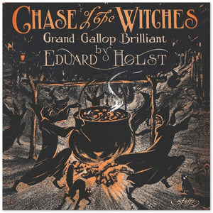 Ouvrir l&#39;image dans le diaporama, Affiche d&#39;art The Chase of the witches - H. Stoltz - Les vilaines curiosités

