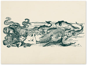 Ouvrir l&#39;image dans le diaporama, Affiche d&#39;art The Little Mermaid - Helen Stratton - Les vilaines curiosités
