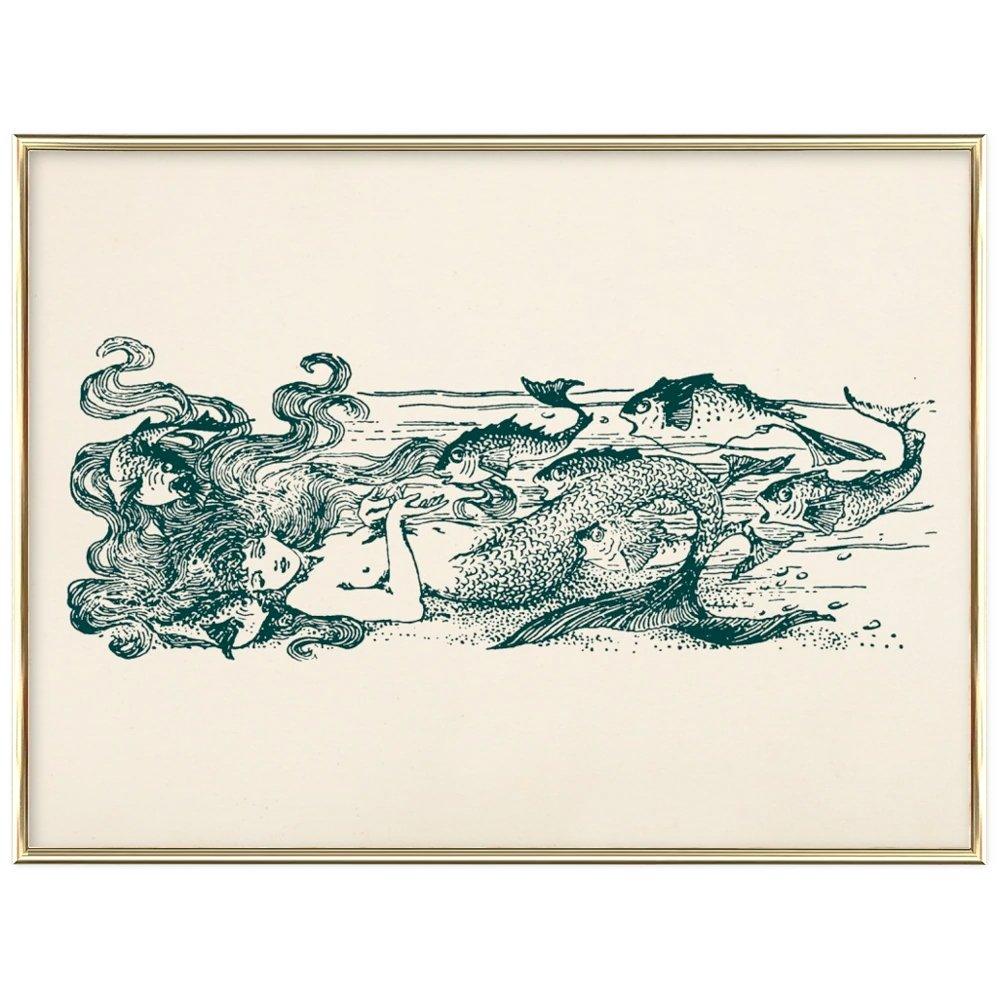 Affiche d'art The Little Mermaid - Helen Stratton - Les vilaines curiosités