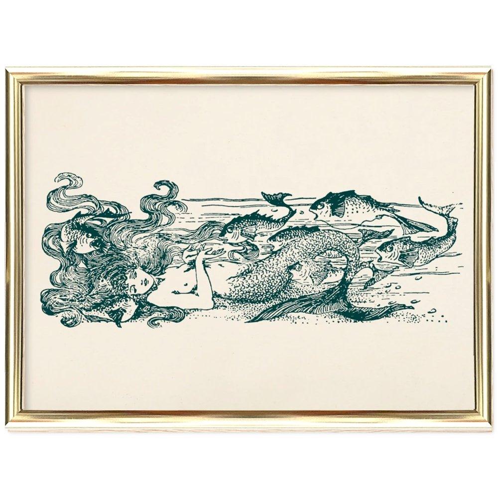 Affiche d'art The Little Mermaid - Helen Stratton - Les vilaines curiosités