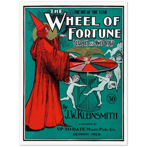 Affiche d'art The Wheel Of Fortune - Illustrateur inconnu - Les vilaines curiosités