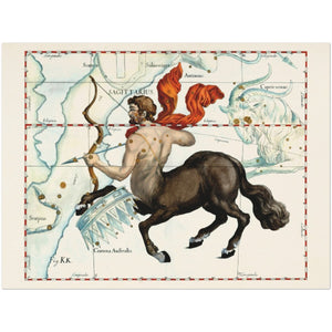 Ouvrir l&#39;image dans le diaporama, Affiche d&#39;art zodiaque Sagittaire - Johannes Hevelius - Les vilaines curiosités
