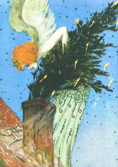Cartes de Noël de Raphael Kirchner - illustrations HD gratuites - Raphael Kirchner - Les vilaines curiosités